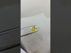 1.67CT फैंसी गहन पीला VS1 EX VG सीवीडी लैब विकसित हीरा दिल कट आईजीआई प्रमाण पत्र