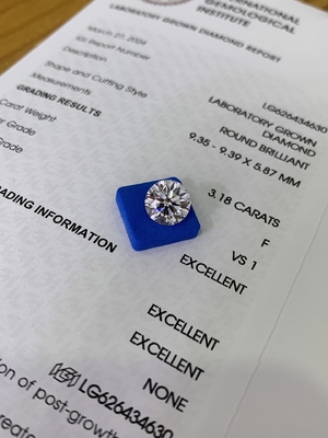 खरीदें 3.18CT F VS1 3EX सीवीडी सिंथेटिक डायमंड पेर कट आईजीआई प्रमाण पत्र LG626434630 online manufacture