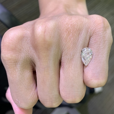 खरीदें 2.36CT F VVS2 EX VG पीर कट सीवीडी लॉस लैब उगाए गए हीरे online manufacture
