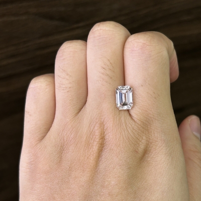 खरीदें 3.22ct स्मेराल्ड कट लैब बढ़ी डायमंड सीवीडी एफ वीएस1 वीजी एक्स एन आईजीआई एलजी630433830 online manufacture