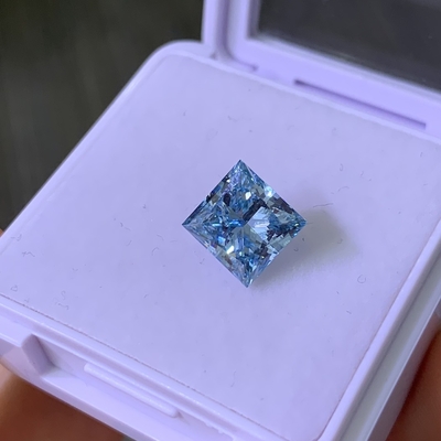 खरीदें 3.22CT फैंसी तीव्र नीला VS2 2EX सीवीडी लैब बढ़ी डायमंड राजकुमारी कट online manufacture
