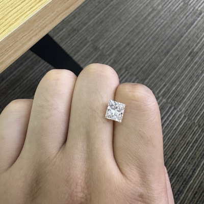 खरीदें 2.06CT F VS2 EX VG सीवीडी प्रयोगशाला निर्मित हीरे राजकुमारी चमकदार कट online manufacture
