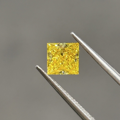 खरीदें 1.15ct प्रयोगशाला में उगाए गए हीरे पीले राजकुमारी कट सीवीडी हीरे VVS2 2EX N IGI online manufacture