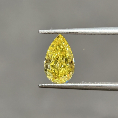 खरीदें 1.39ct VVS2 मैन मेड येलो डायमंड्स सीवीडी और एचपीएचटी डायमंड्स पीर कट online manufacture