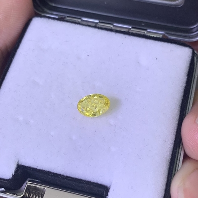 खरीदें 1.51ct प्रयोगशाला में उगाया गया हीरा अंडाकार कट HPHT फैंसी ज्वलंत पीला VS1 2EX N online manufacture