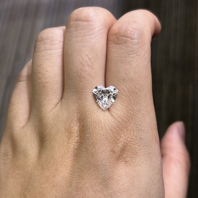 खरीदें 3.39ct VS1 F सिंथेटिक हीरे प्रयोगशाला हीरे दिल चमकदार कट online manufacture