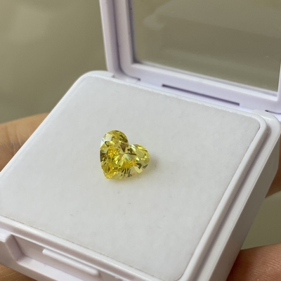 खरीदें 1.67CT फैंसी गहन पीला लैब विकसित VS1 EX VG सीवीडी लैब विकसित हीरा हृदय कटौती online manufacture