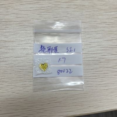 खरीदें 1.7CT फैंसी येलो SI1 HPHT मैन मेड कैनरी डायमंड्स हार्ट कट online manufacture