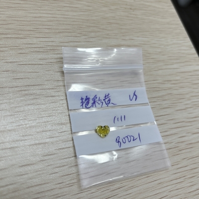 खरीदें 1.11CT फैंसी येलो VS एचपीएचटी लैब उगाया हीरा दिल कट आईजीआई ढीला हीरा online manufacture
