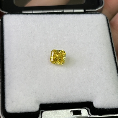 खरीदें 1.56ct सिंथेटिक येलो डायमंड एचपीएचटी प्रयोगशाला में उगाए गए हीरे फैंसी ज्वलंत पीला SI2 2VG N IGI online manufacture