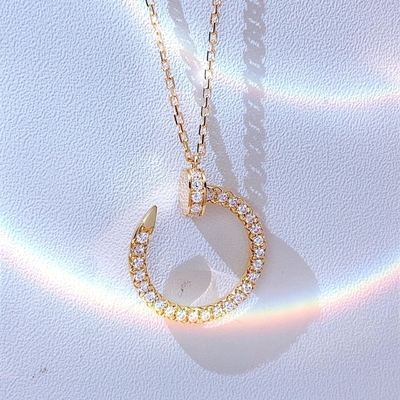 खरीदें प्राकृतिक हीरा 0.39ct जस्ट अन क्लू हार पेडेंट 18k सोने online manufacture