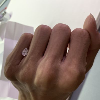 1.00CT E VS1 2EX निर्मित हीरे Pear Shape प्रयोगशाला निर्मित हीरे OEM ODM