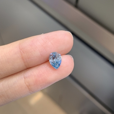 आईजीआई प्रमाणित 1.13ct लैब से उगाया गया डायमंड पेर कट सीवीडी फैंसी गहन नीला वीएस 2एक्स एन