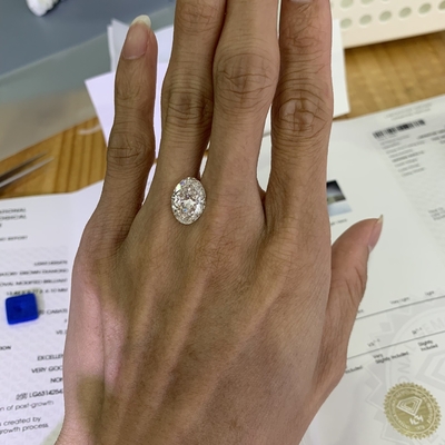 5.72ct लैब ग्रोव डायमंड ओवल कट सीवीडी F VS2 2EX N IGI LG631425478